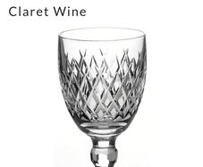 Waterford Crystal Boyne Pattern Claret Glasses x 6