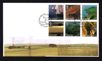 2005 Great Britain South-West England Commemorative Stamps Addressed First Day Cover (FDC)