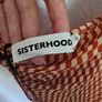 Sisterhood Orange Slip Wave Print Dress Image 6
