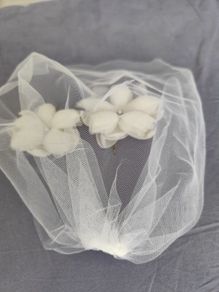 bridal short veil