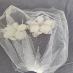 bridal short veil