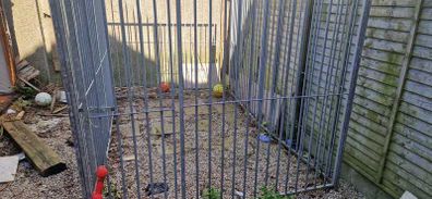 Dog run galvanised 2x3 meter