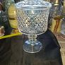 Crystal Glass Lidded Pedestal Sweet Jar Lidded Bowl Dish, No Chips Or Cracks, Postage Available, Image 2