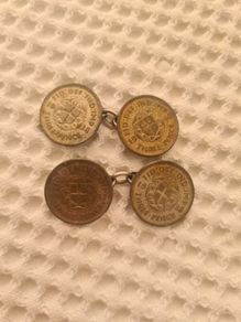 old sixpence cufflinks