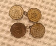 old sixpence cufflinks