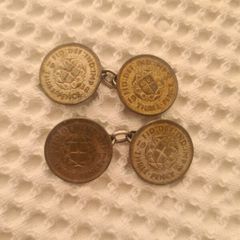 old sixpence cufflinks