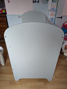 Grey ikea cot with drawers 65x123 cm