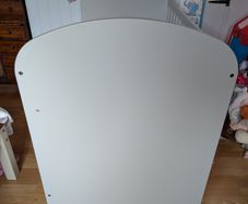 Grey ikea cot with drawers 65x123 cm