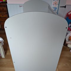 Grey ikea cot with drawers 65x123 cm