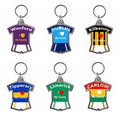 County Colours Keyrings