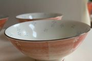 Reduced RABBIT WARE Japanese  Four vintage  tea bowls