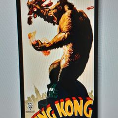 Vintage Sryle King Kong Canvas44 Inc W 88 H comes rolled huge original Art print 125 euro