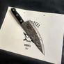 Rustic Chef Knife with Viking Pattern Engraving. Conquer the Kitchen with Art Viking  By Di'Casteel Image 6