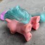 Little Tabby Teeny Ponies MLP G1 My Little Pony with Duck Comb Image 2