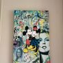 2 x graffiti style canvas art Image 2