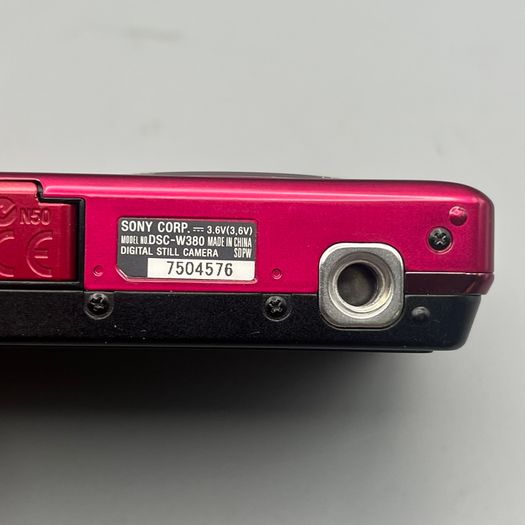 Sony Cyber-shot DSC-W380 14.1MP Digital Camera Pink - Full Kit