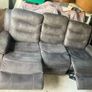 3 Seater Leather Reclining Sofa Image 2