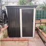 Tool Shed Including 4 Hooks Gloves 1.4 m Sliding Door Garden Metal Garden Cabinet Garden Shed Anthracite Image 4