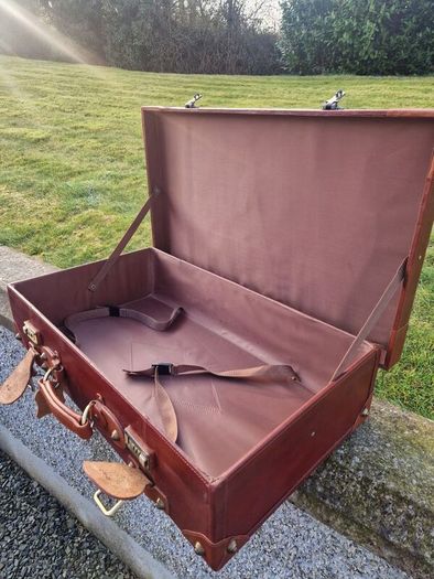 Leather suitcase