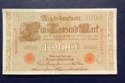 Germany 1910.1000 marks "Red seal" Banknote.High grade.