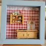 Small 3D framed miniatur picture / diorama bathroom / kitchen Image 2
