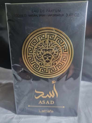 Lattafa Asad new not sealed original 100 ml free gift perfume sample