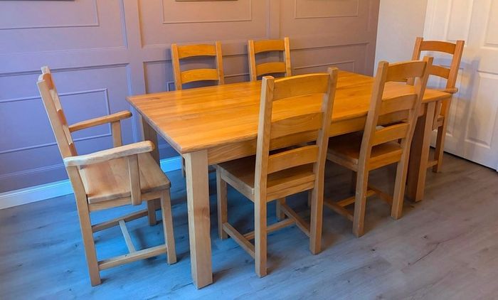dining table and chairs