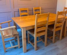 dining table and chairs