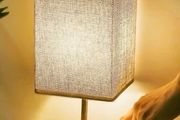 NEW Touch Control Table Lamp,3-Way Dimmable Bedside Lamps Nightstand Lamps with Flaxen Fabric Shade for Bedroom Living Room,LED Bulbs