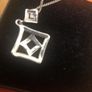 silver pendent and chain Image 3