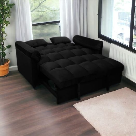 Pull Out Double Sofa Bed,tokyo Black