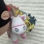 Despicable Me approx. 15 Plush Agnes Holding Fluffy Unicorn Universal Studios new Bit Dirty Please see pictures Image 5