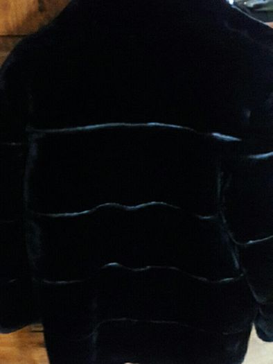 Black Fun Fur Winter Coat