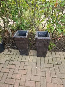 Rattan planters
