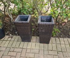 Rattan planters