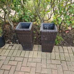 Rattan planters