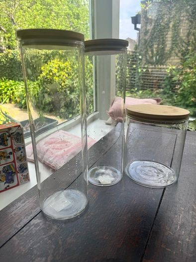 storage glass jars