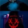 Halloween Neon Led Purge Mask Masque Masquerade Party Masks Light Grow in the Dark Horror Mask Glowing Masker Image 4