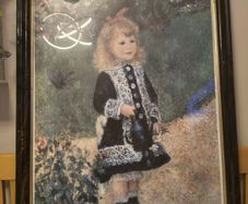 Framed print reproduction of Pierre-Auguste Renoir's