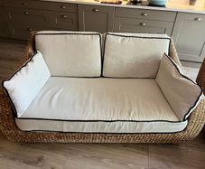 Rattan sofas x 2