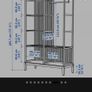 Two IKEA NORDKISA Bamboo Wardrobes Sliding Door  Great Condition Image 2