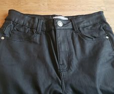 Fabulous Mango Leather Look Girls Trousers Age 11 to 12 Yrs