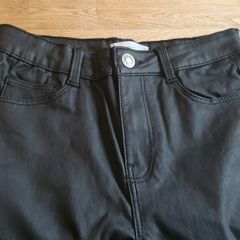 Fabulous Mango Leather Look Girls Trousers Age 11 to 12 Yrs