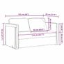 Folding Sofa Bed Dark Grey 122 x 70 x 60 cm Velvet Image 7
