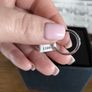 9ct white gold wedding/eternity ring Image 6