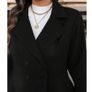 BNWT Beautiful Black Coat size 20 - very flattering design Image 3