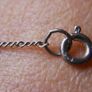 Vintage Sterling Silver 925 Triple Heart Necklace 2,5g L-9" Image 5