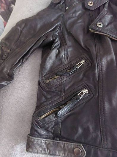 leather biker jacket