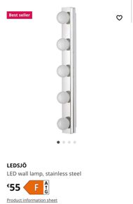 Led wall / mirror lights