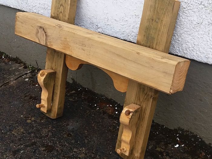 Rustic Oak Beam floating shelf / display